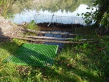 Wrong arranged fence could help to beavers build the dam.  Dana Bartoov, PLA Beskydy