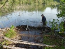 Cleaning of the beaver dam is not very effective.  Dana Bartoov, PLA Beskydy